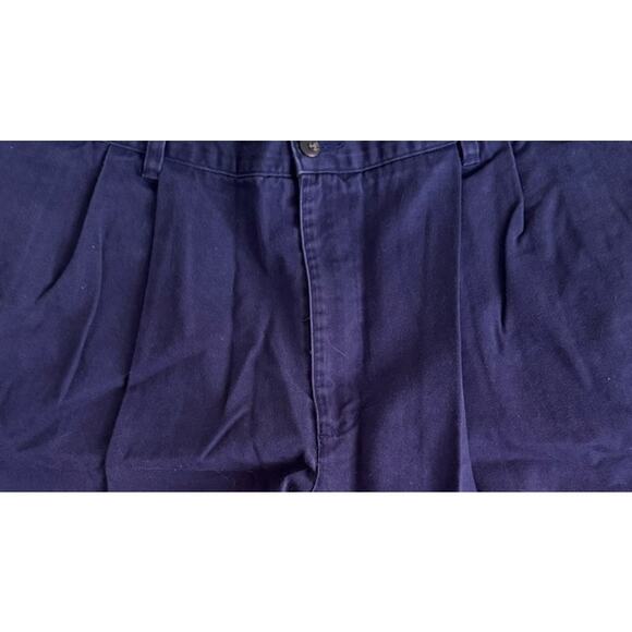 Field Gear Vintage Navy Blue Pleated Mens Shorts Size 38 - Picture 2 of 7